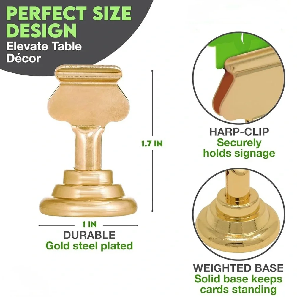 Art Deco Gold Table Name # Holders for Weddings Menu Holder Place Card, Retail